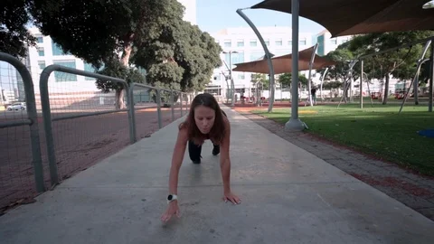 Fitness bear walk Stock Footage 118971843