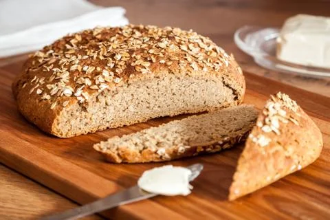 Fitness Bread Closeup Stock Photos