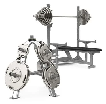 Fitness center elements Stock Illustration