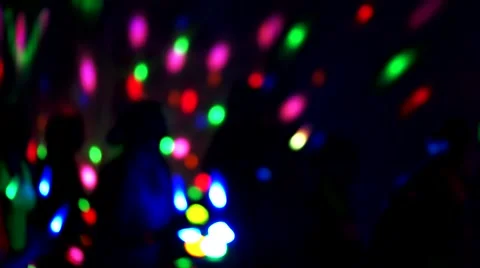 Fitness Class in a dark setting - Slow Motion - Out of Focus - Light Bokeh Stock Footage 67750843