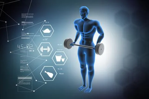 Fitness concept Stock Illustration