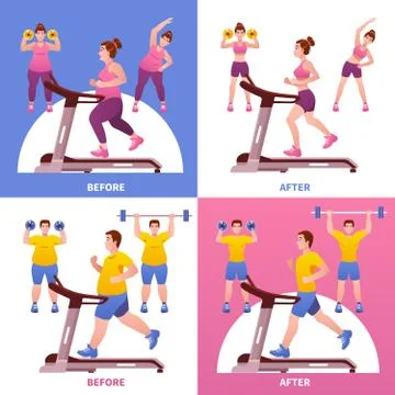 Fitness Design Concept 스톡 일러스트