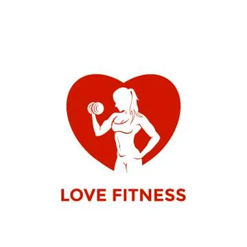 Fitness emblems, logo design Stock Illustration
