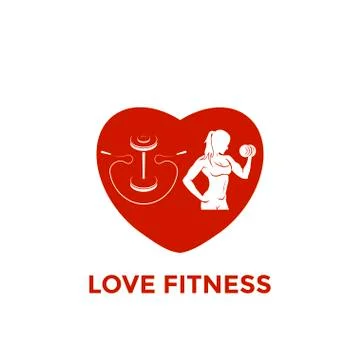 Fitness emblems, logo design Stock Illustration