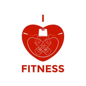 Fitness emblems, logo design Stock Illustration