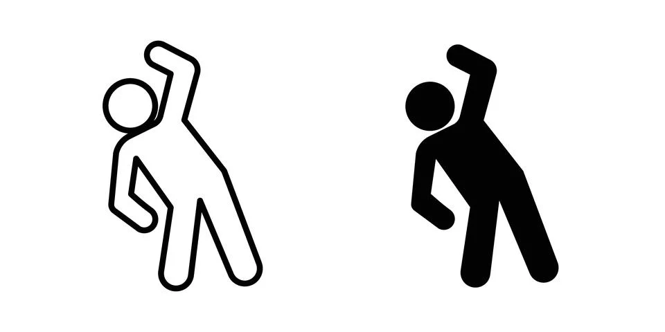 Fitness exercise icon vector editable eps10 Stock Illustration