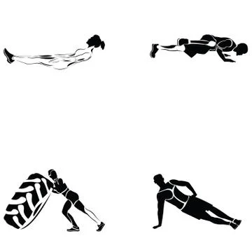 Fitness exercise Stock Illustration