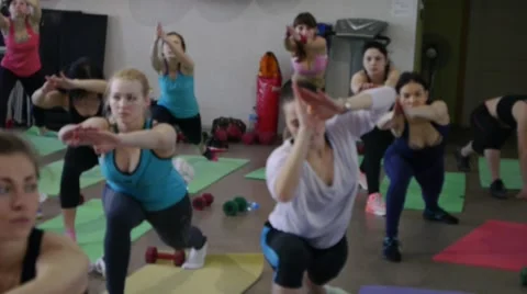 Fitness exercises Stock Footage 51070456