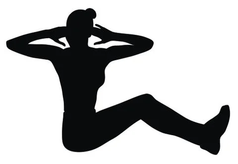 Fitness exercises Stock Illustration