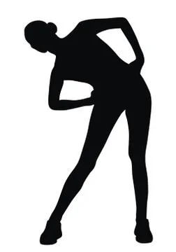 Fitness exercises Stock Illustration