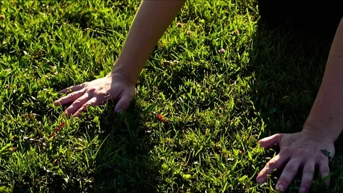 Fitness Female Shaking Hands After Working Out Stock Footage