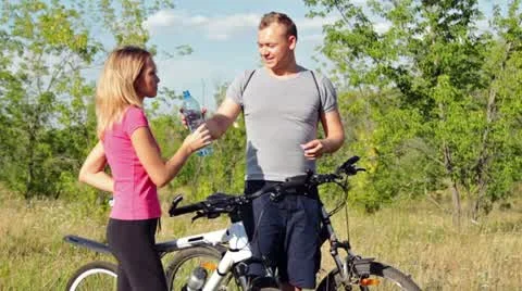 Fitness in forest Stock Footage 11440190