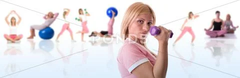 Fitness girls Stock Photos