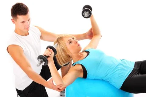 Fitness help Stock Photos