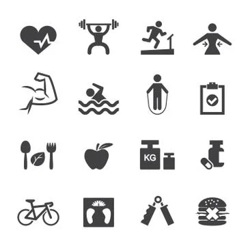 Fitness icon Stock Illustration