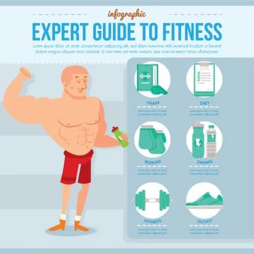 Fitness Infographic Stock Illustration