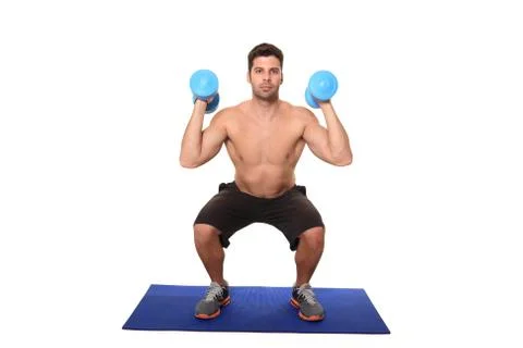 Fitness instructor workout Foto stock