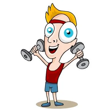 Fitness man Illustrazione stock