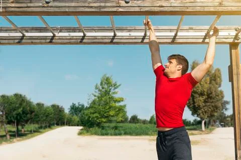 Fitness man training. Stock Photos