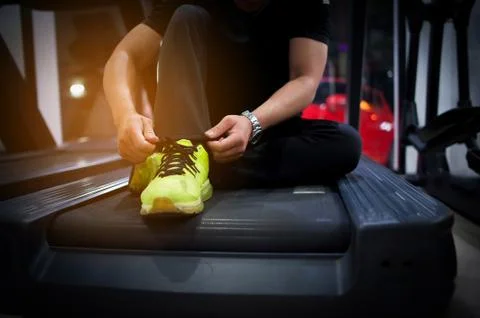 Fitness Man in training.Strong Foto stock