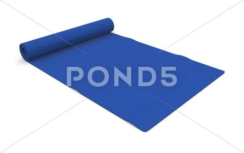 Fitness mat Stock Illustration