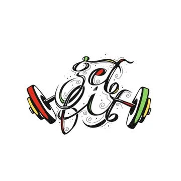 Fitness mind vector illustration. Stock Illustration