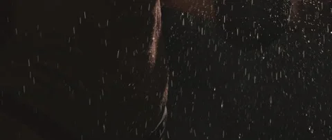 Fitness model in the rain Stock Footage 243676810