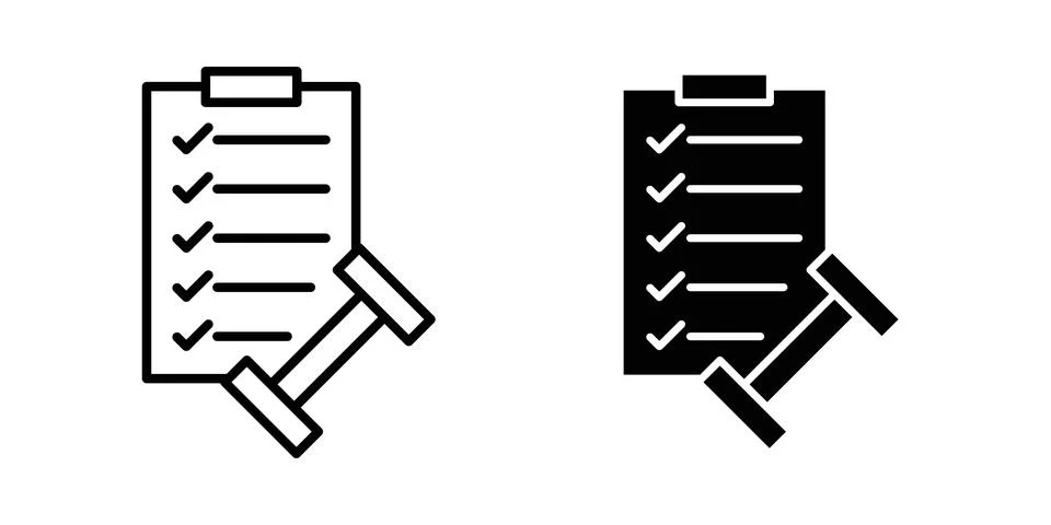 Fitness plan icon solid, line, and editable vector set. 스톡 일러스트
