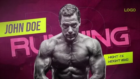 Fitness Player Introduction Stock After Effects
