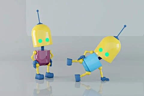 Fitness robot Stock Illustration