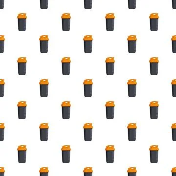 Fitness shaker bottle seamless pattern texture background 스톡 일러스트