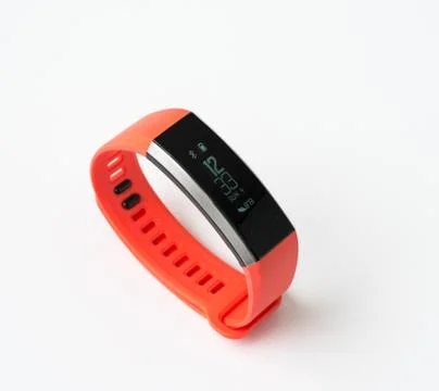 Fitness tracker on light background Stock Photos