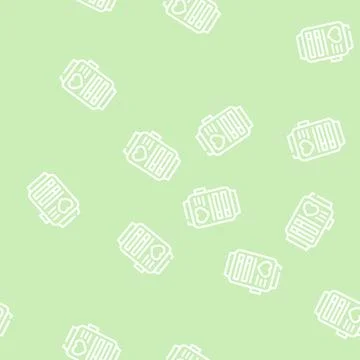Fitness tracker line vector seamless pattern 스톡 일러스트
