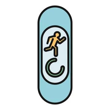 Fitness tracker showing running activity and progress Ilustración de archivo