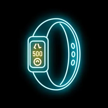 Fitness tracker showing steps and activity data 스톡 일러스트