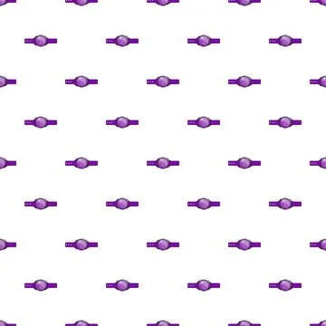 Fitness tracker smart devices seamless pattern Stock Illustration