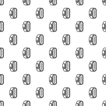 Fitness tracker smartwatch seamless pattern technology background 스톡 일러스트