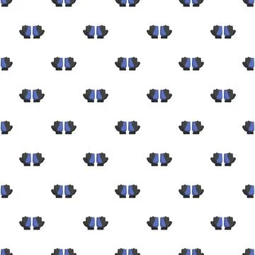 Fitness training gloves seamless pattern background design 库存插图