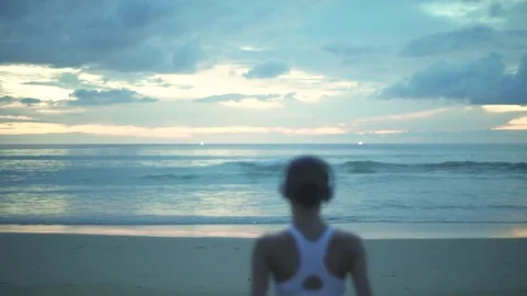 Fitness Training Of Runner Video stock 70985347