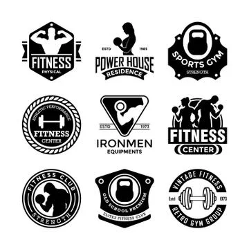 Fitness Vector Icons Stock Illustration