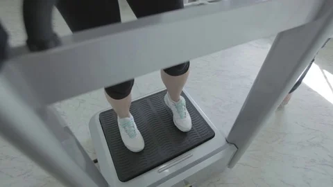Fitness vibration platform Video stock 69850269