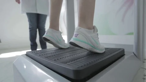 Fitness vibration platform Stock Footage 69850419