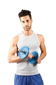 Fitness with weights Stock Photos