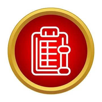 Fitness workout plan and training schedule icon イラスト素材