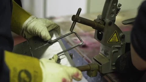 Fitting Metal Handle Vídeo Stock 151427239