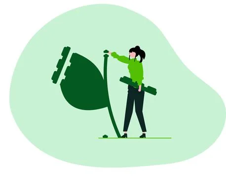 Fitting piece flat design Stock Illustration