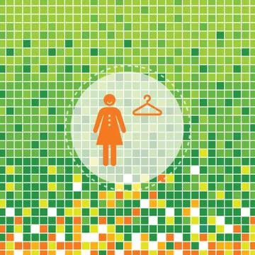 Fitting room symbol Stock Illustration