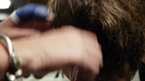 Fitting of the wig Stock Footage 12751963