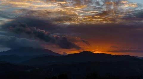 Fitton Green Sunset Stock Photos