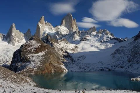 Fitz Roy mastif summit Stock Photos